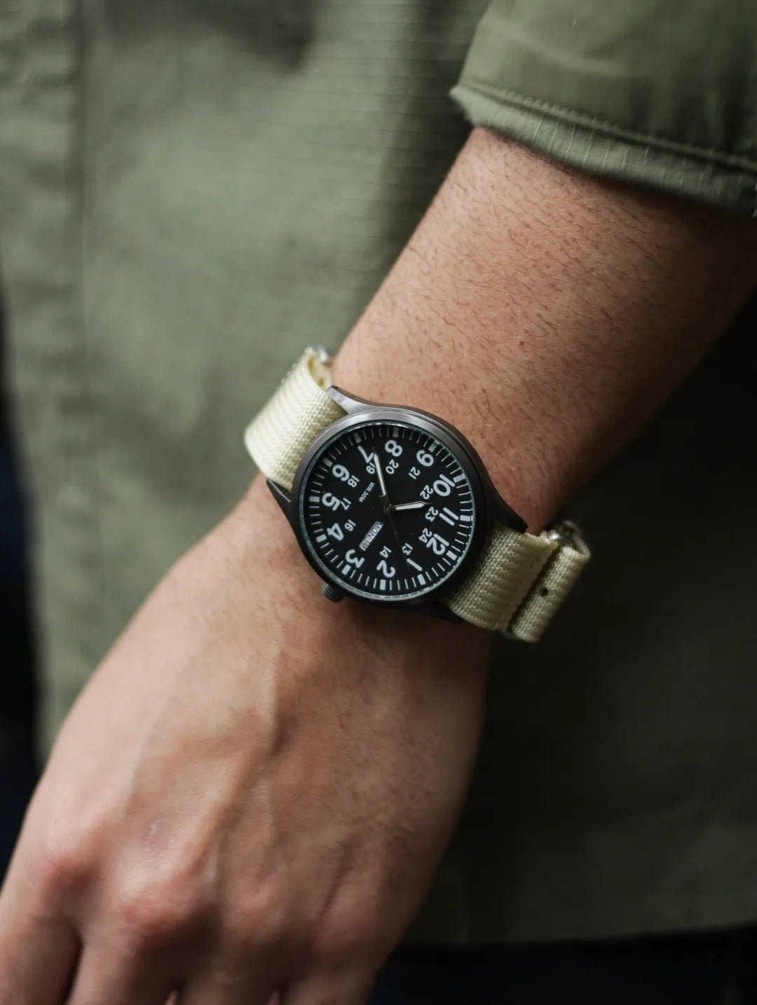 PULSEIRA NATO MILITARY BEGE