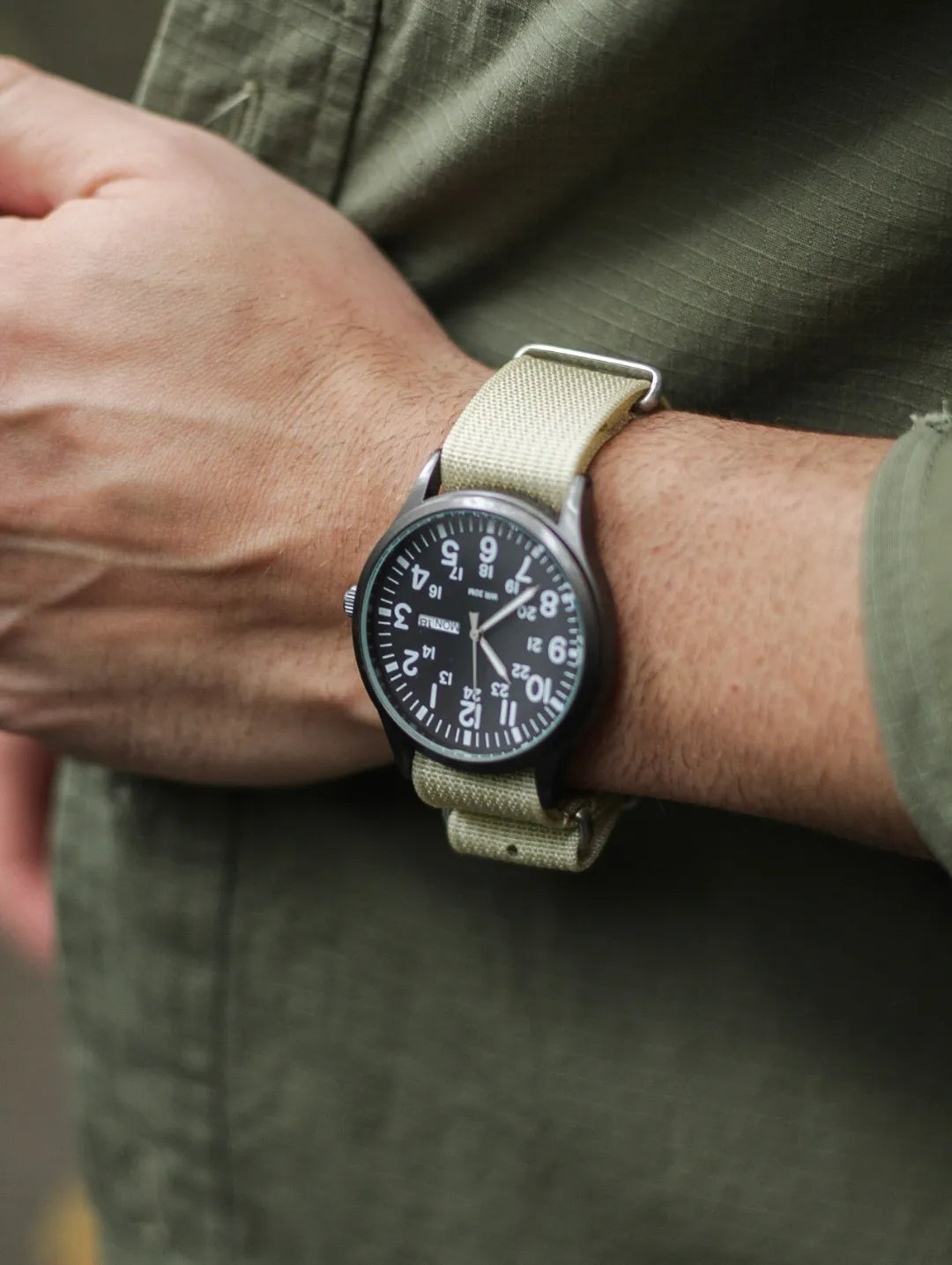 PULSEIRA NATO MILITARY BEGE