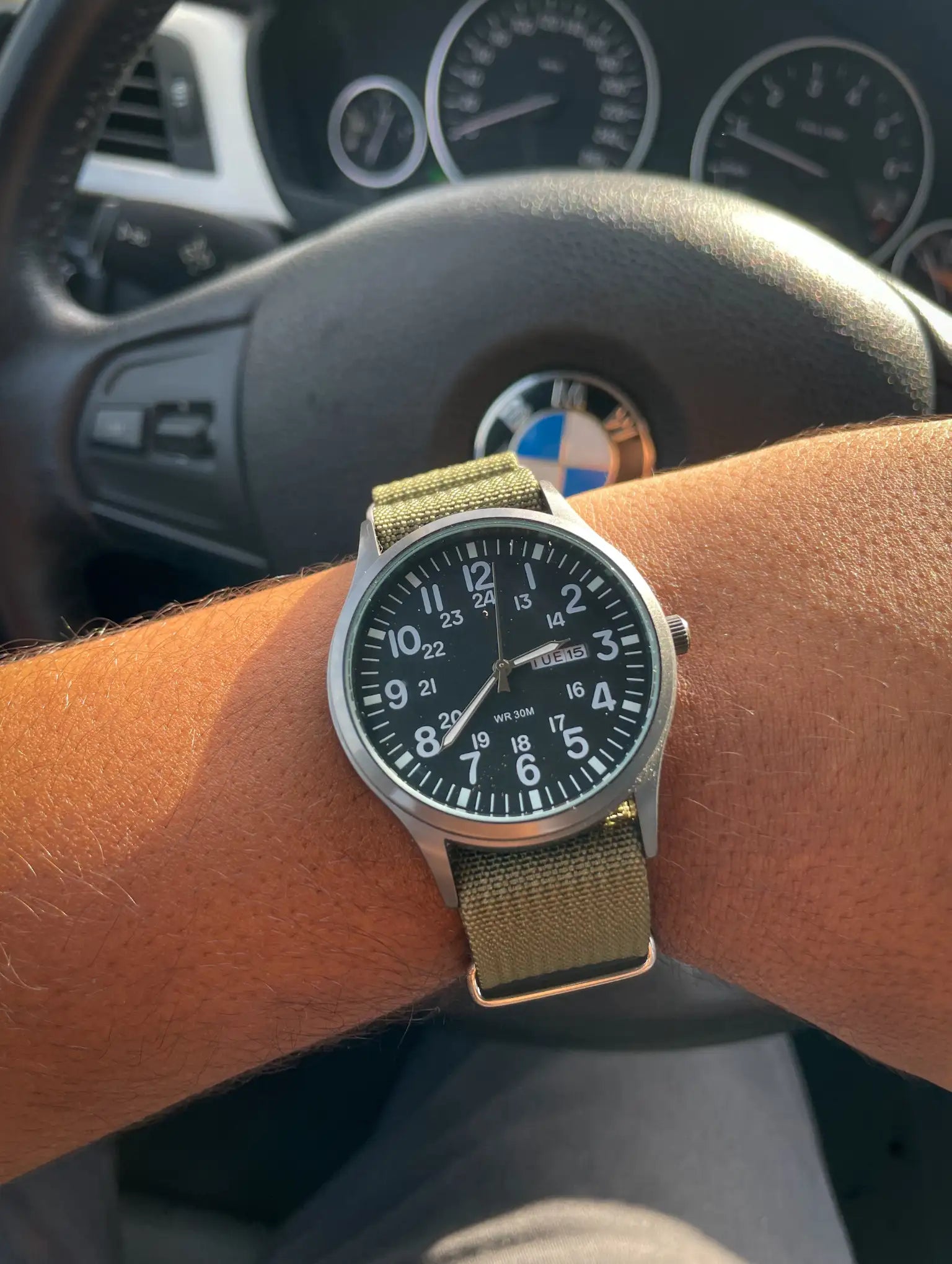 PULSEIRA NATO MILITARY VERDE PÂNTANO