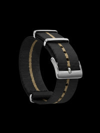PULSEIRA NATO MILITARY PRETO E KHAKI